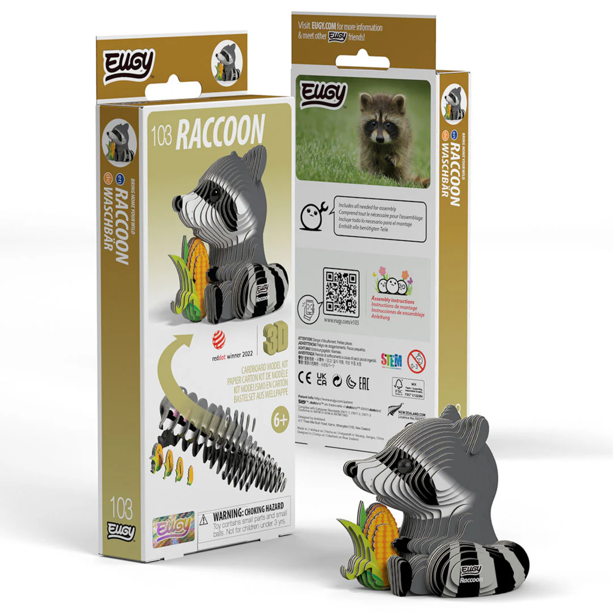 Raccoon 3D Model Kit