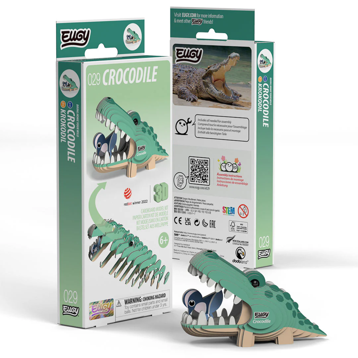 Crocodile 3D Model Kit