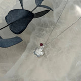 Flower Necklace - Sterling Silver