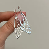 Wing Silhouette Earring - Sterling Silver