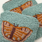 Butterfly Beaded Coin Purse