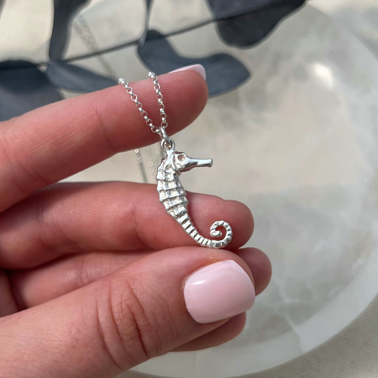 Seahorse Necklace - Sterling Silver
