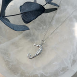 Seahorse Necklace - Sterling Silver